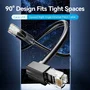 Vention Cable de red Cat.6 UTP acodado 90º 5m Negro
